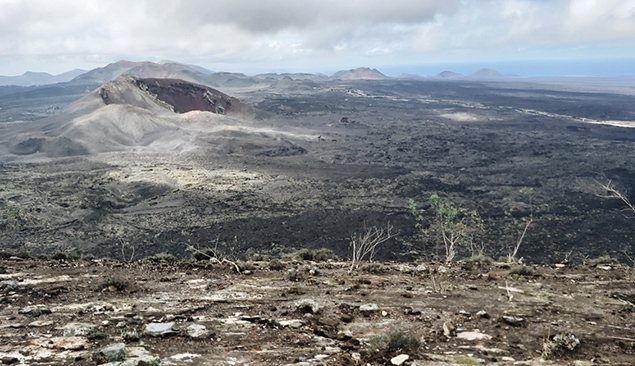 Panorama du parc national de Timanfaya depuis Caldera BLanca