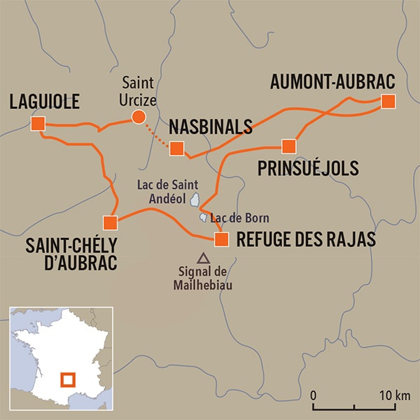 Tour de l'Aubrac, randonnée en 7 jours