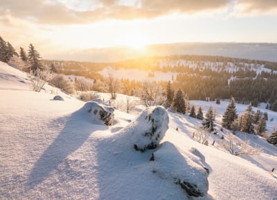 Raquettes et Nouvel An dans le Jura